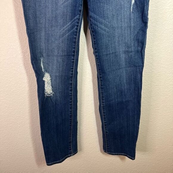 Kut From The Kloth Women's Distressed Jeans Tapered Denim Medium Wash Blue Size - Picture 3 of 8